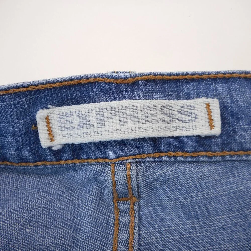 Express Men's size 38 x 32 [Actual 36x32] Denim Jeans Randigo Button Fly Blue